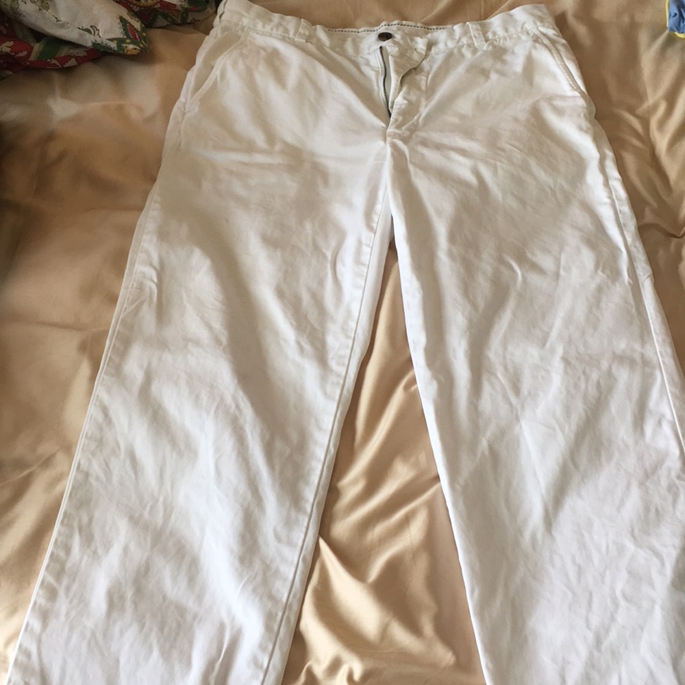 White Brooks Brothers Chino Pants